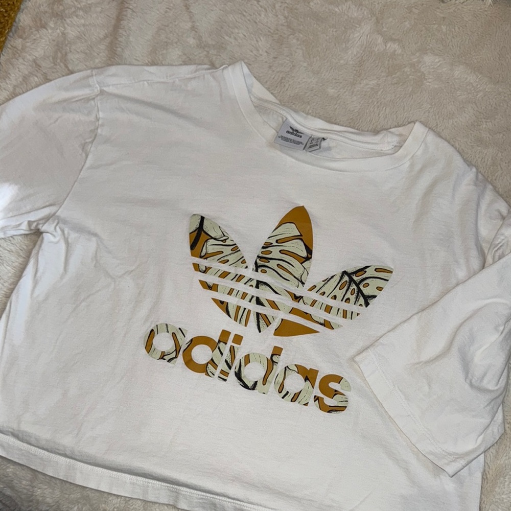 Adidas Women’s White Graphic Tee